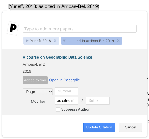 How To Do Nested Citations Author 19 As Cited By Author Support Paperpile Forum