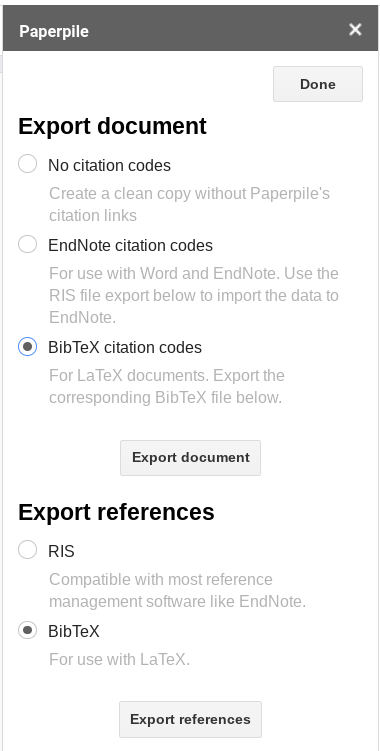 using endnote with latex