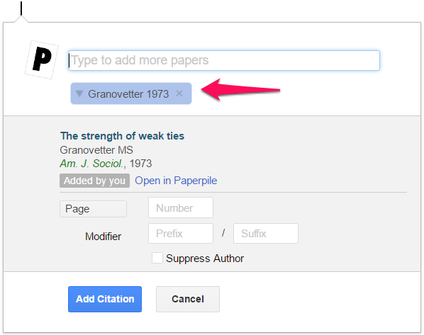 How To Add The Page Number To A Citation Google Docs Add On Paperpile Forum